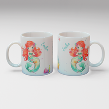 Lade das Bild in den Galerie-Viewer, Personalisierte Kaffee - Tasse mit Namen - Meerjungfrau-1
