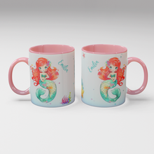Lade das Bild in den Galerie-Viewer, Personalisierte Kaffee - Tasse mit Namen - Meerjungfrau-1
