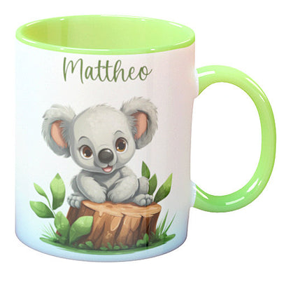 Personalisierte Kaffee - Tasse mit Namen - Koala-1