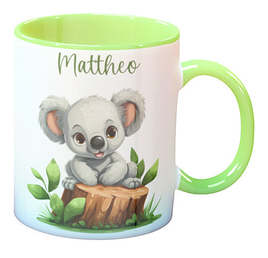 Personalisierte Kaffee - Tasse mit Namen - Koala-1