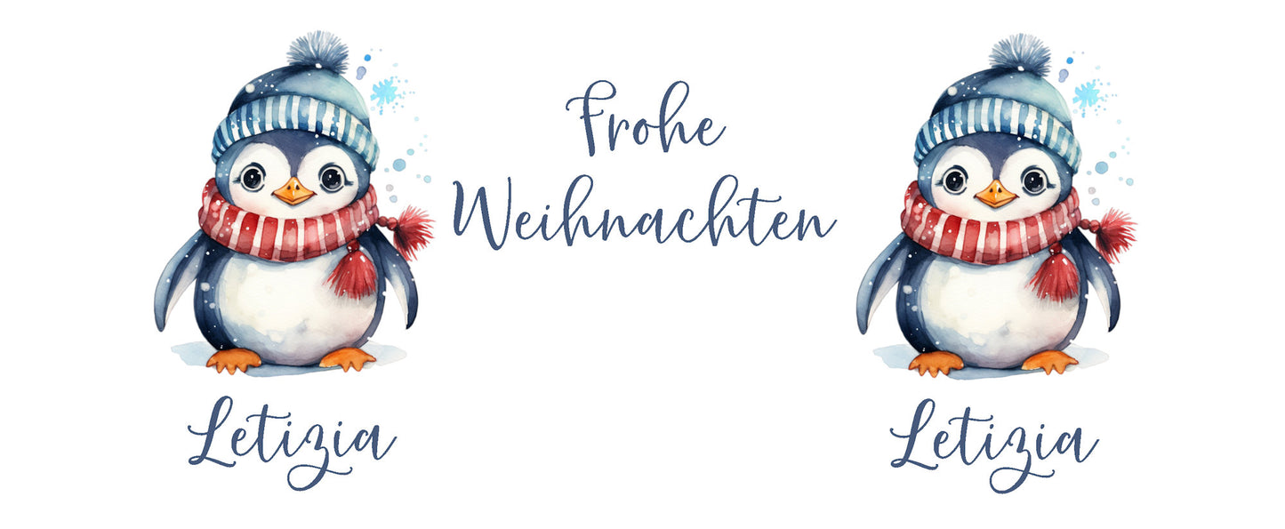 Advent Weihnachten Winter- Tasse mit Namen personalisiert - Woodland-4