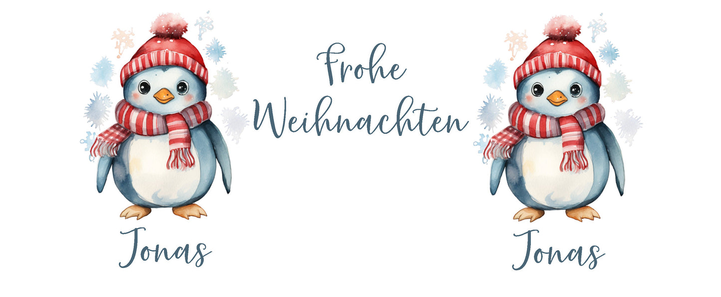 Advent Weihnachten Winter- Tasse mit Namen personalisiert - Woodland-5