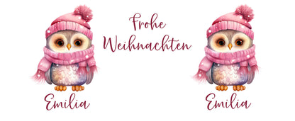 Advent Weihnachten Winter- Tasse mit Namen personalisiert - Woodland-6