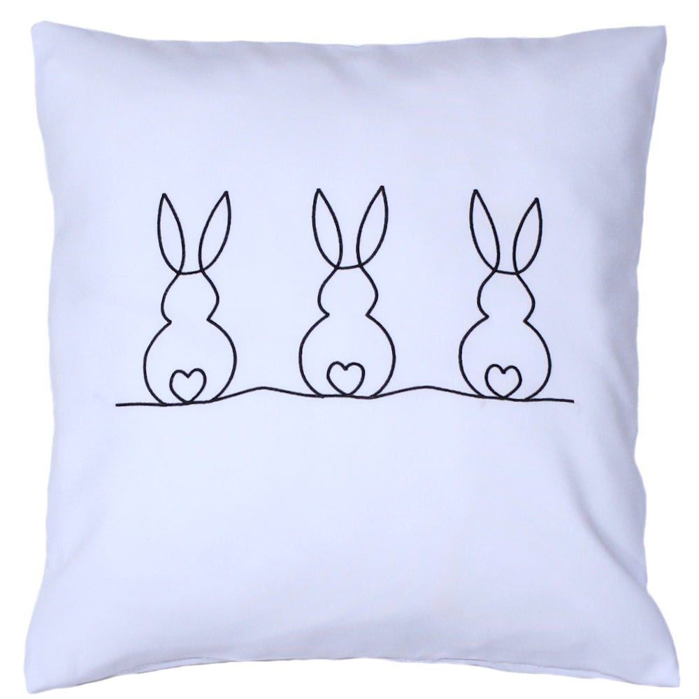 Kissenbezug bestickt Ostern Osterkissen minimalistisch modern