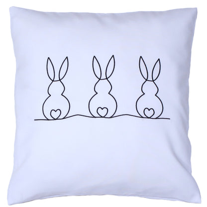 Kissenbezug bestickt Ostern Osterkissen minimalistisch modern