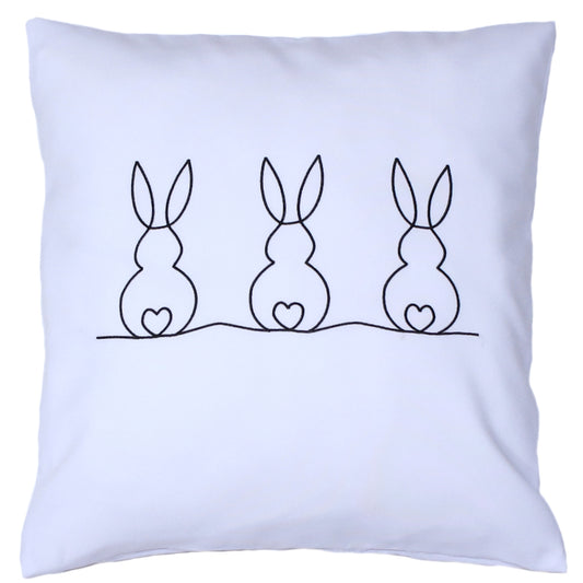 Kissenbezug bestickt Ostern Osterkissen minimalistisch modern