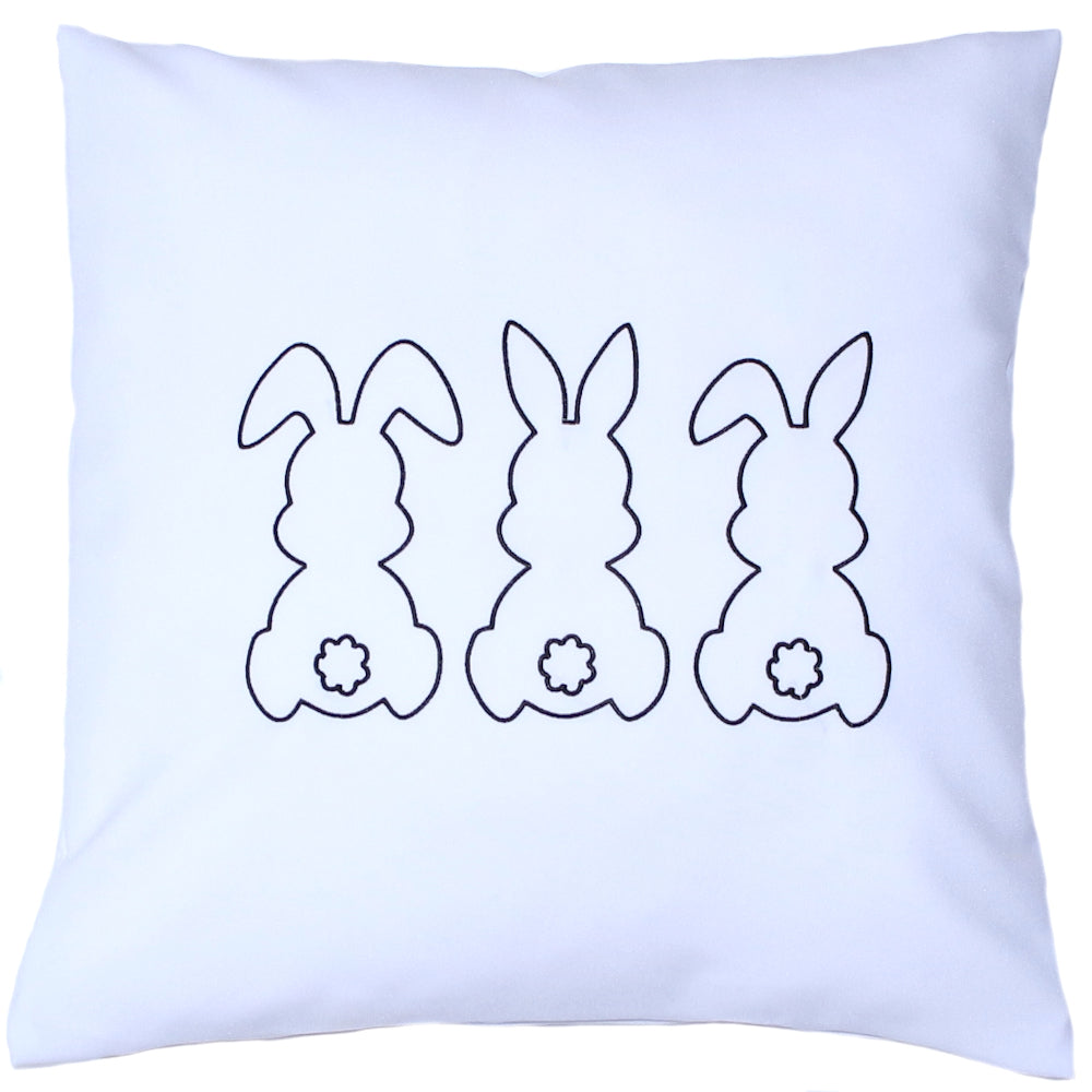 Kissenbezug bestickt Ostern Osterkissen minimalistisch modern