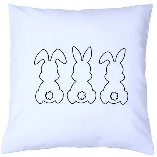 Kissenbezug bestickt Ostern Osterkissen minimalistisch modern