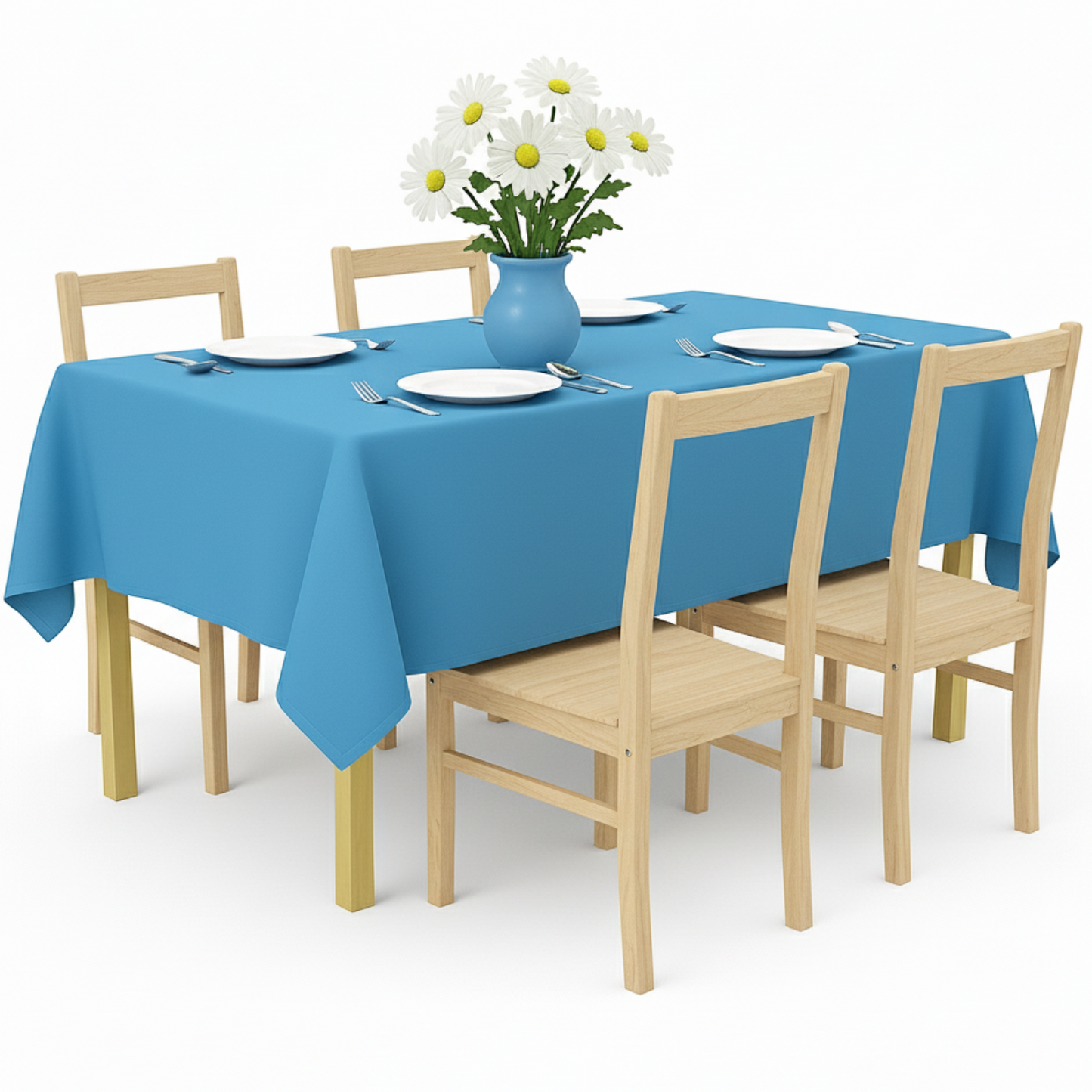 Tischdecke für Küche, Esszimmer, Garten, Feiern - Blau