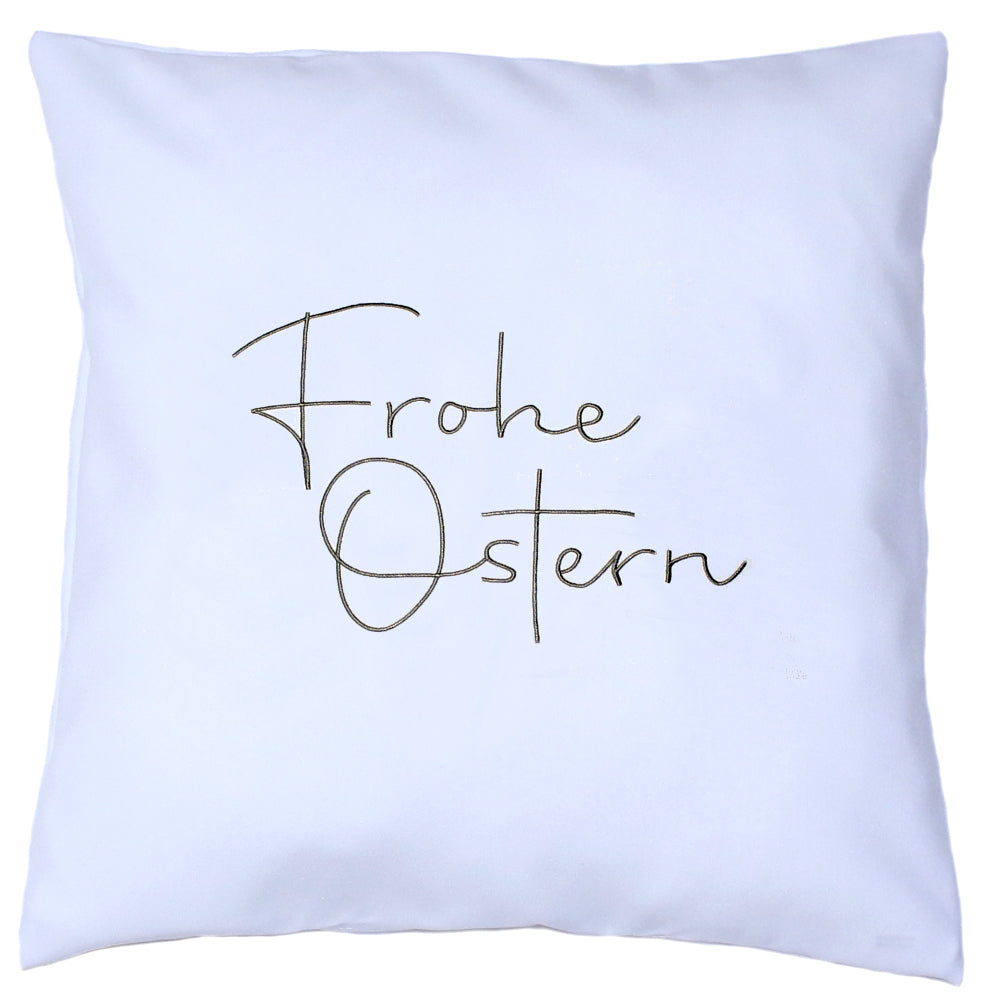 Kissenbezug bestickt Ostern Osterkissen minimalistisch modern