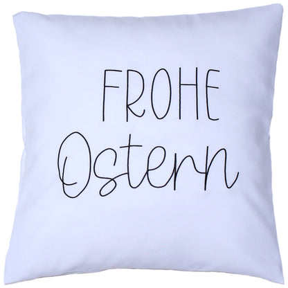 Kissenbezug bestickt Ostern Osterkissen minimalistisch modern