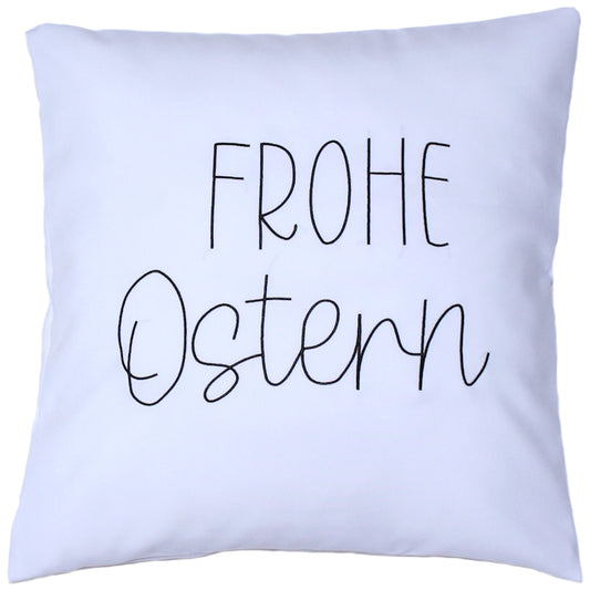 Kissenbezug bestickt Ostern Osterkissen minimalistisch modern