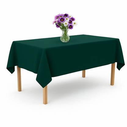 Tischdecke für Küche, Esszimmer, Garten, Feiern - Dunkelgrün