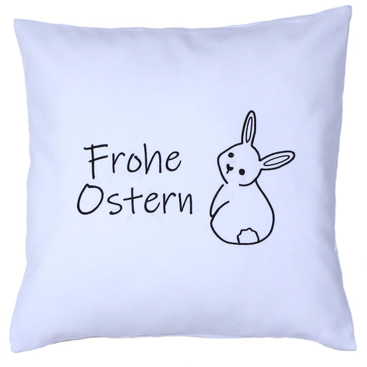 Kissenbezug bestickt Ostern Osterkissen minimalistisch modern