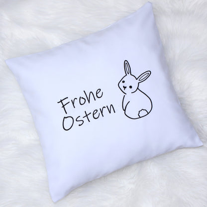 Kissenbezug bestickt Ostern Osterkissen minimalistisch modern