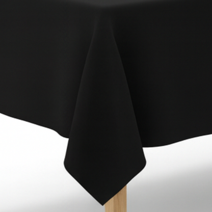 Tischdecke für Küche, Esszimmer, Garten, Feiern - Schwarz