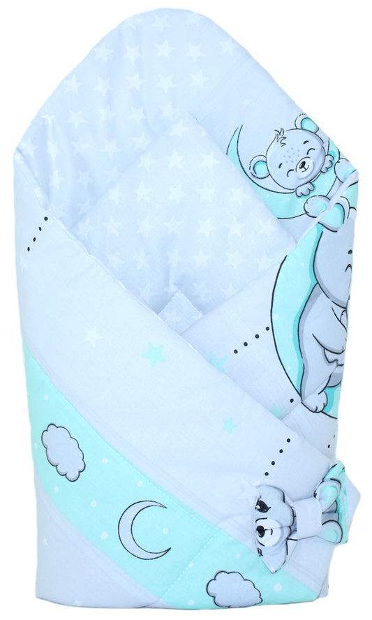 Babyhörnchen  Bärchen -MINZE- Babynest- Steckkissen Pucktuch
