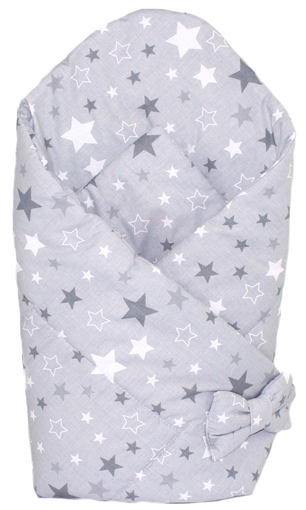 Babyhörnchen - Star Dunkel - Babynest- Steckkissen Pucktuch