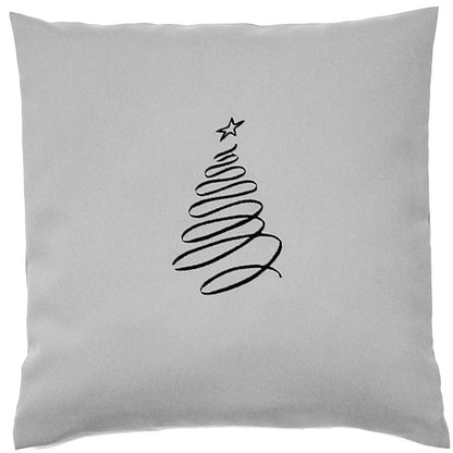 Kissenbezug Weihnachten bestickt minimalistisch Christmas - Tannenbaum