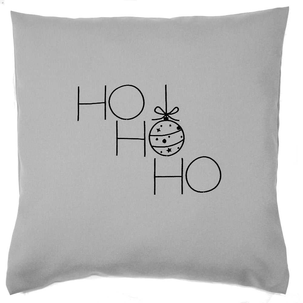 Kissenbezug Weihnachten bestickt minimalistisch Christmas - Ho Ho Ho