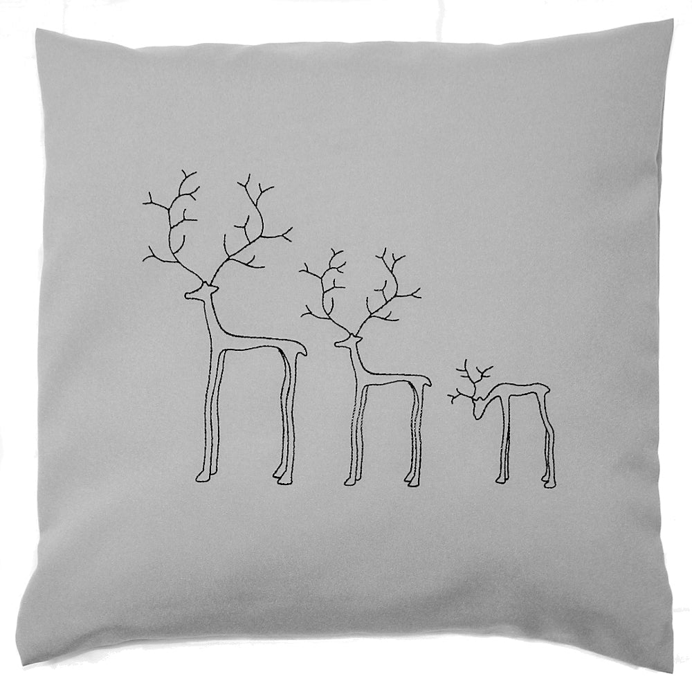 Kissenbezug Weihnachten minimalistisch Christmas - Drei Rentiere