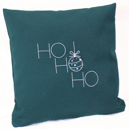 Kissenbezug Weihnachten bestickt minimalistisch Christmas - Ho Ho Ho
