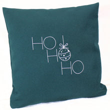 Lade das Bild in den Galerie-Viewer, Kissenbezug Weihnachten bestickt minimalistisch Christmas - Ho Ho Ho
