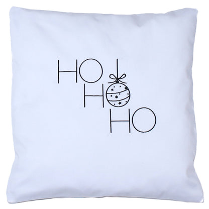 Kissenbezug Weihnachten bestickt minimalistisch Christmas - Ho Ho Ho