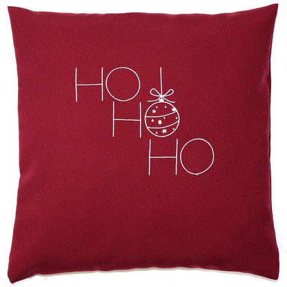 Kissenbezug Weihnachten bestickt minimalistisch Christmas - Ho Ho Ho