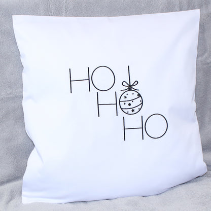 Kissenbezug Weihnachten bestickt minimalistisch Christmas - Ho Ho Ho