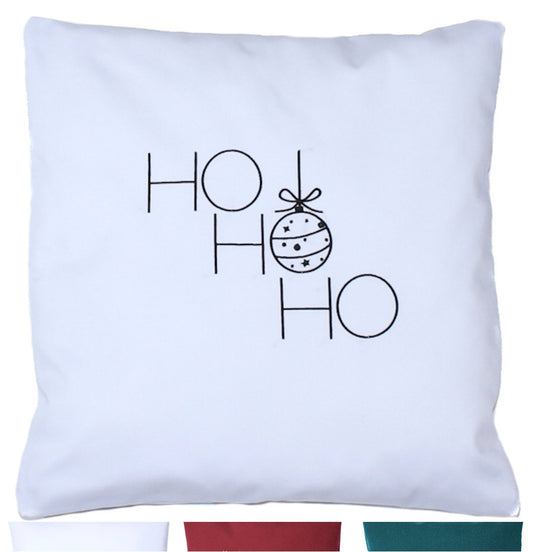 Kissenbezug Weihnachten bestickt minimalistisch Christmas - Ho Ho Ho