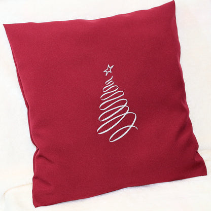 Kissenbezug Weihnachten bestickt minimalistisch Christmas - Tannenbaum