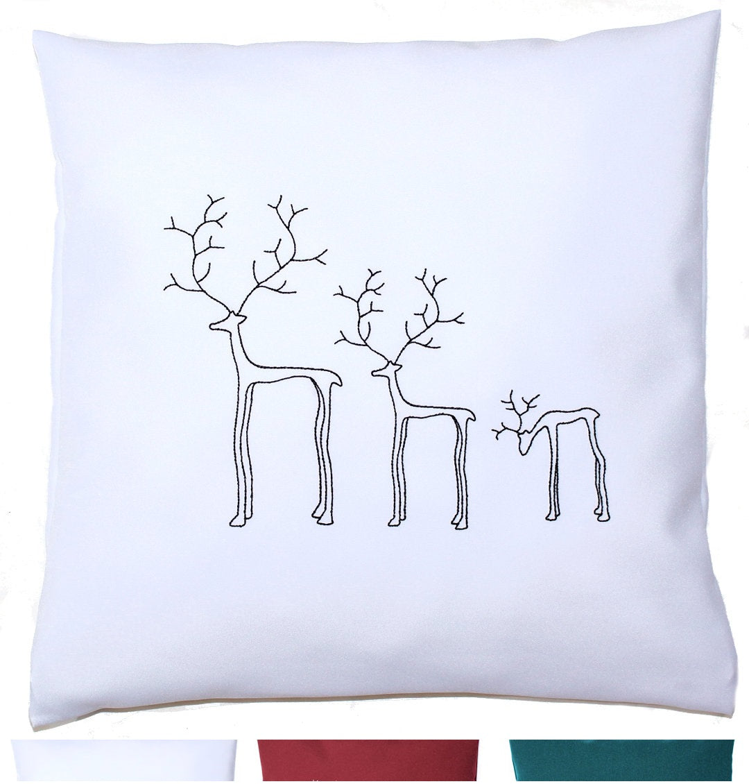 Kissenbezug Weihnachten minimalistisch Christmas - Drei Rentiere