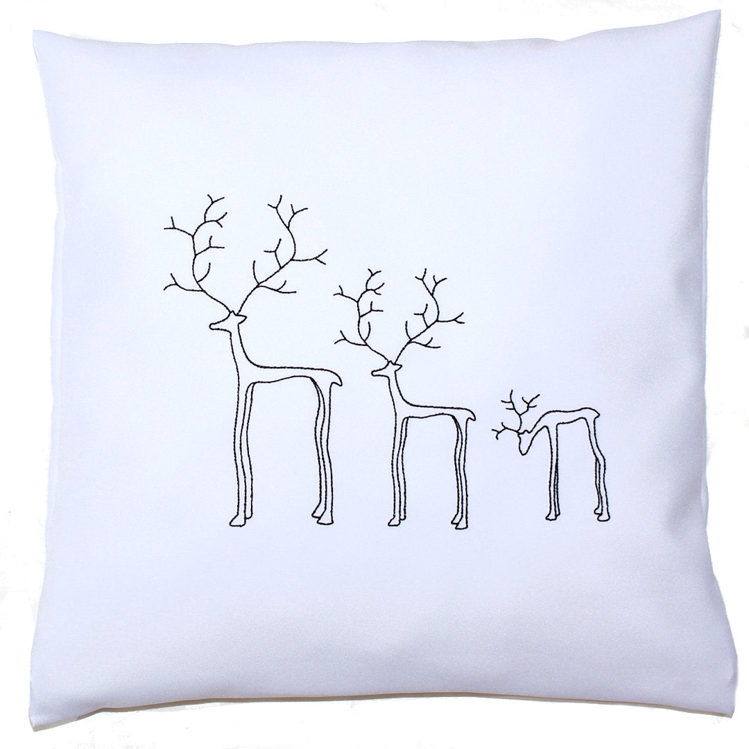 Kissenbezug Weihnachten minimalistisch Christmas - Drei Rentiere
