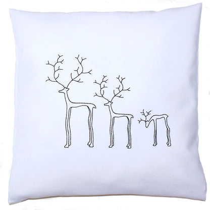 Kissenbezug Weihnachten minimalistisch Christmas - Drei Rentiere