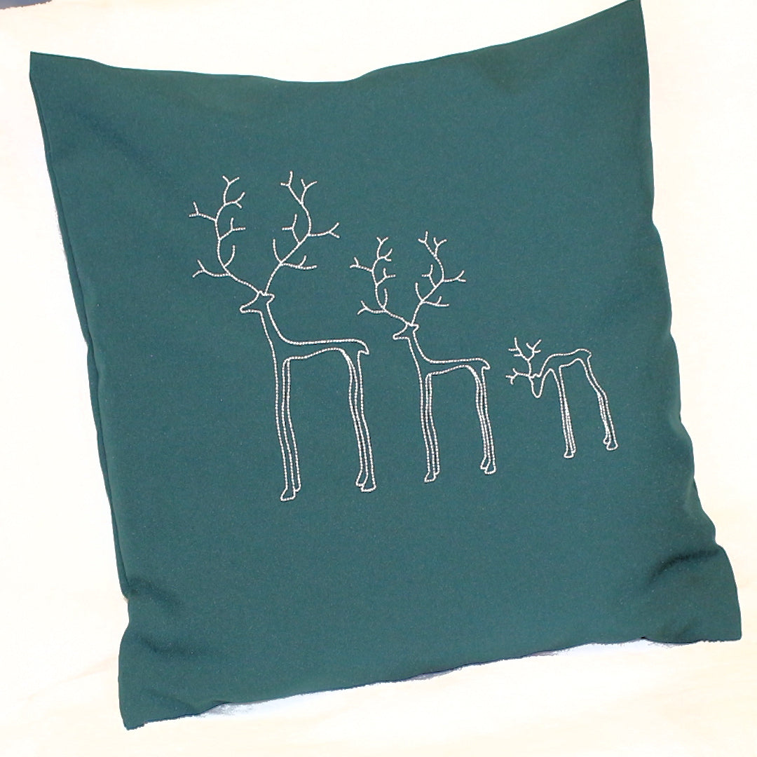 Kissenbezug Weihnachten minimalistisch Christmas - Drei Rentiere