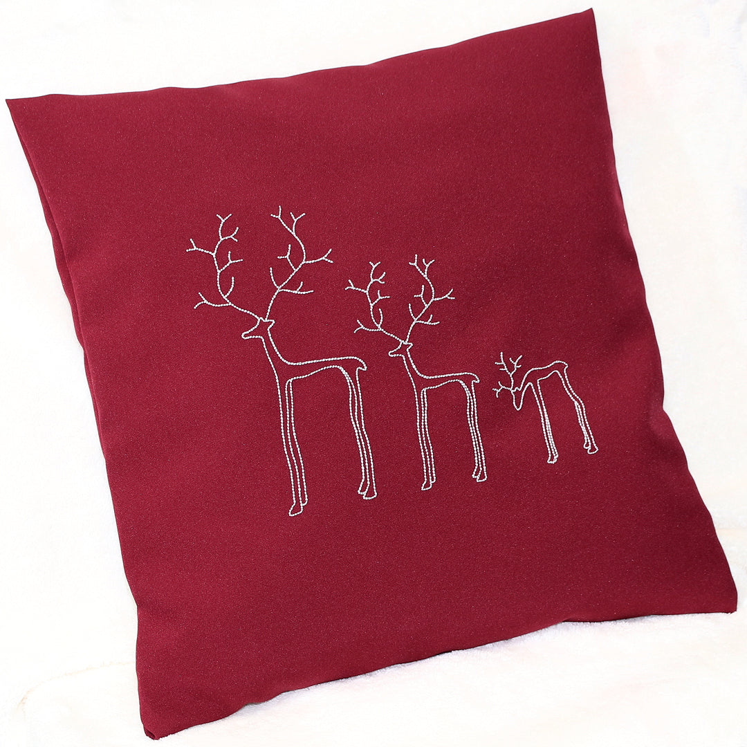 Kissenbezug Weihnachten minimalistisch Christmas - Drei Rentiere