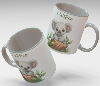Personalisierte Kaffee - Tasse mit Namen - Koala-1