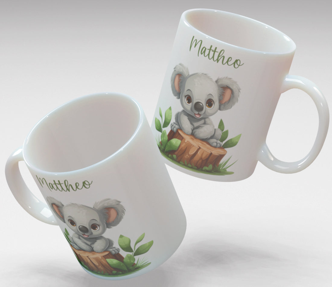 Personalisierte Kaffee - Tasse mit Namen - Koala-1