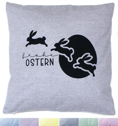 Kissenbezug Ostern Frohe Ostern Hase Vintage Osterkissen - 1