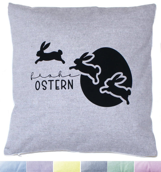 Kissenbezug Ostern Frohe Ostern Hase Vintage Osterkissen - 1