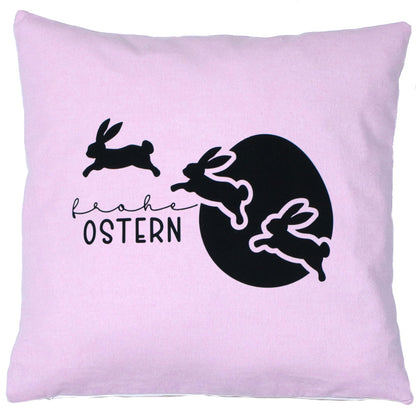 Kissenbezug Ostern Frohe Ostern Hase Vintage Osterkissen - 1