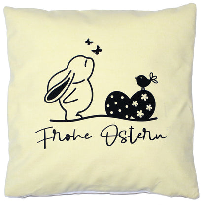 Kissenbezug Ostern Frohe Ostern Hase Vintage Osterkissen - 2