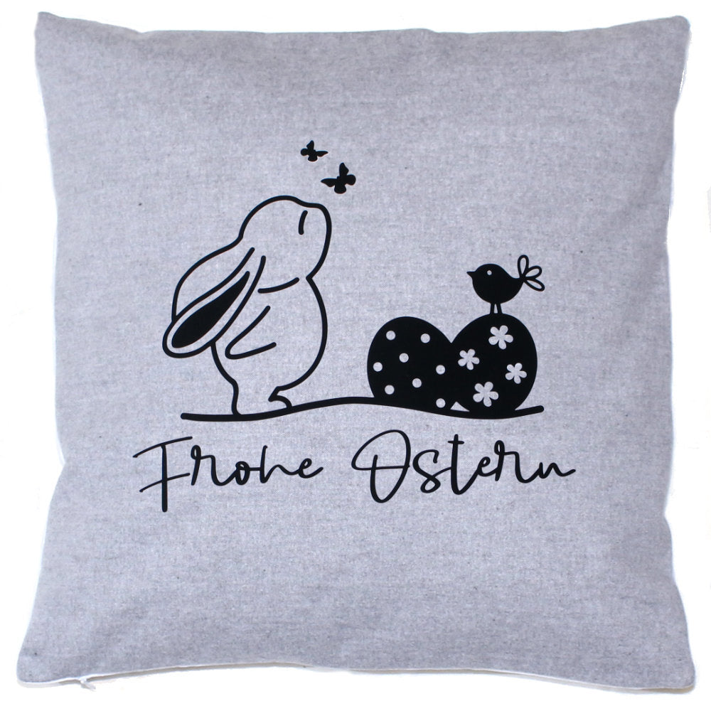 Kissenbezug Ostern Frohe Ostern Hase Vintage Osterkissen - 2