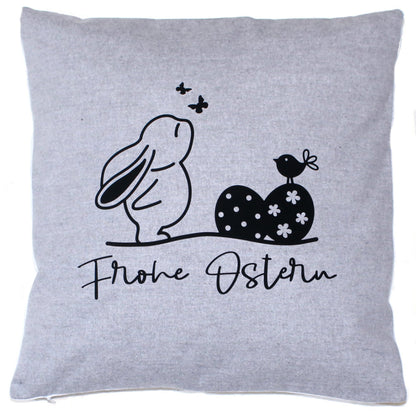 Kissenbezug Ostern Frohe Ostern Hase Vintage Osterkissen - 2