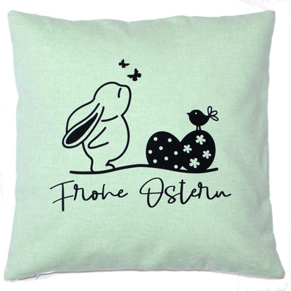 Kissenbezug Ostern Frohe Ostern Hase Vintage Osterkissen - 2
