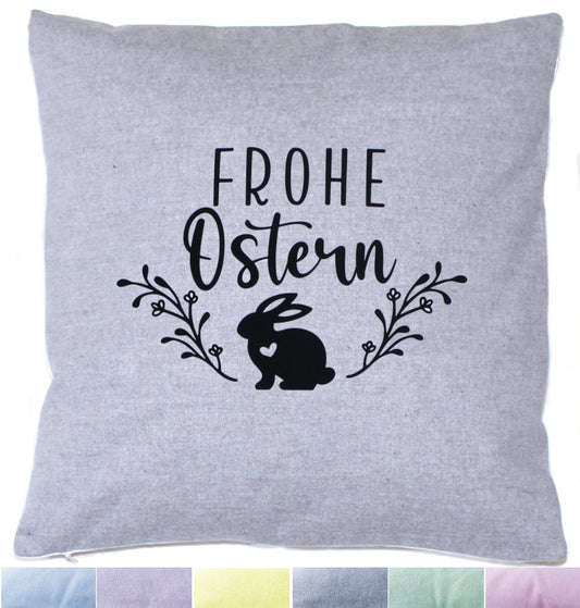 Kissenbezug Ostern Frohe Ostern Hase Vintage Osterkissen - 6