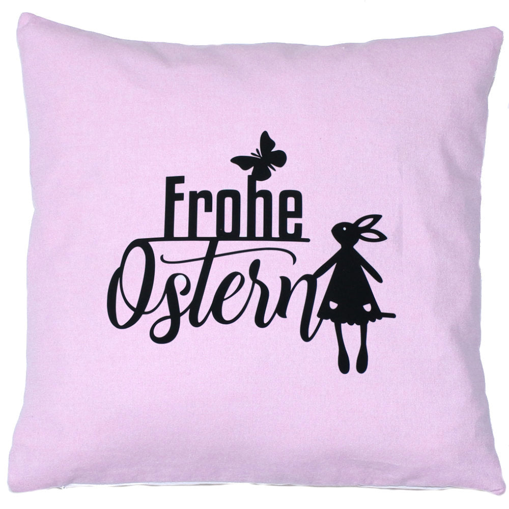Kissenbezug Ostern Frohe Ostern Hase Vintage Osterkissen - 8