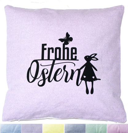 Kissenbezug Ostern Frohe Ostern Hase Vintage Osterkissen - 8