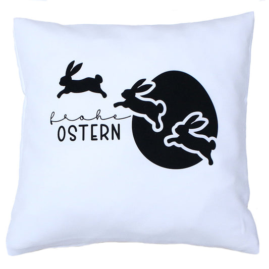 Kissenbezug Ostern Frohe Ostern Osterkissen - Weiß -1